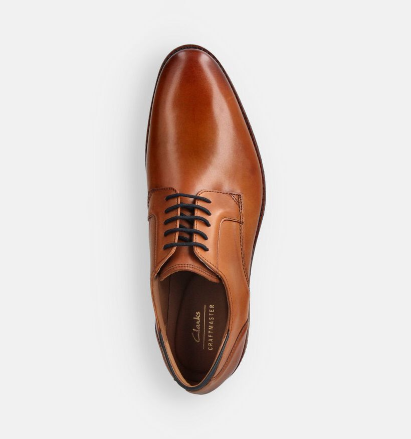 Clarks Craftarlo Chaussures classiques en Cognac pour hommes (362235)