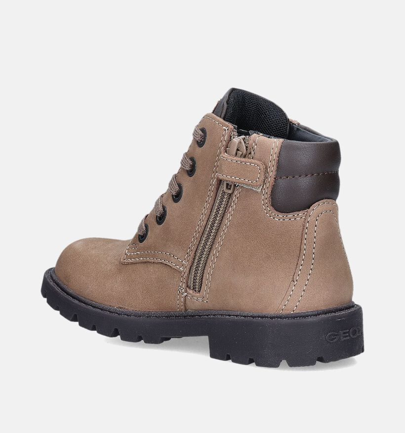 Geox Shaylax Bruine Bottines voor jongens (345952) - geschikt voor steunzolen