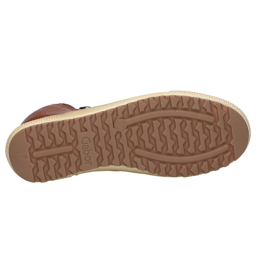 Gabor Cognac Sneakers in leer (254010)