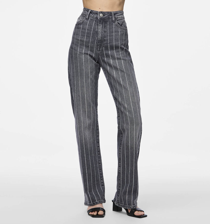 Pieces Siffi Highwaist jeans en Gris pour femmes (348368)