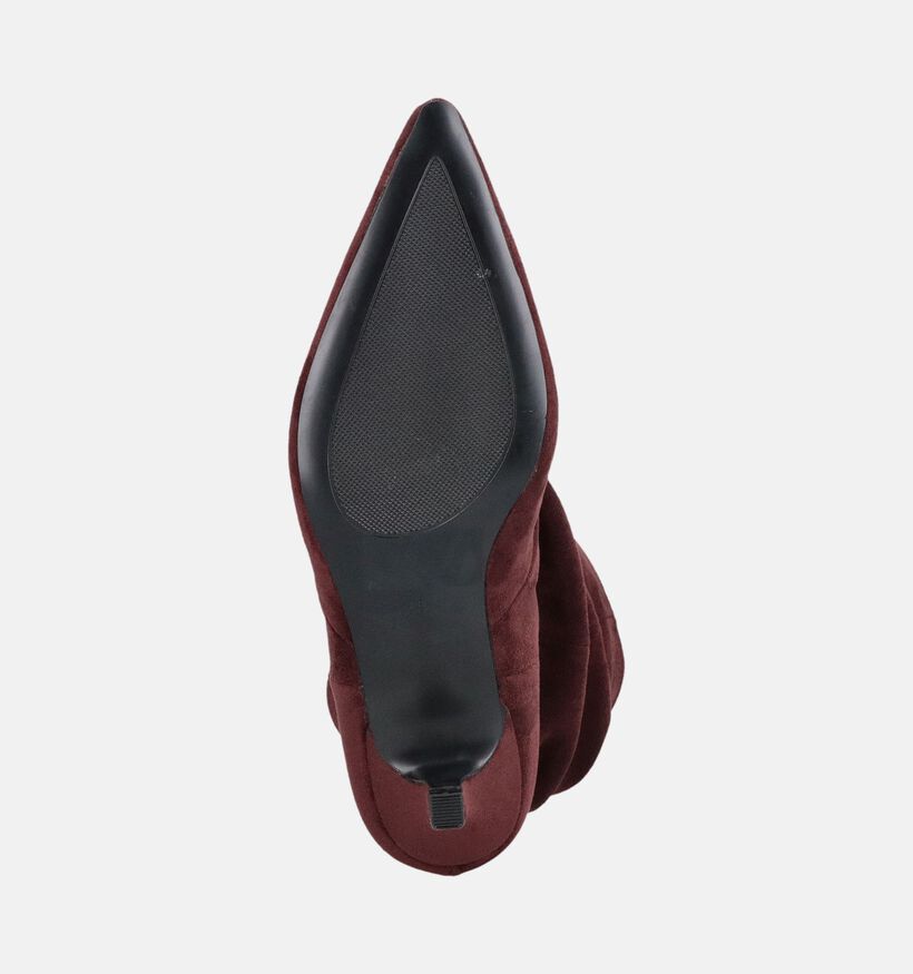 Laurent David Bordeaux Enkellaarzen met Kitten Heels voor dames (380698)