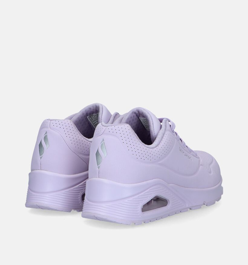 Skechers Uno Frosty Kicks Baskets en Mauve pour femmes (334206) - pour semelles orthopédiques