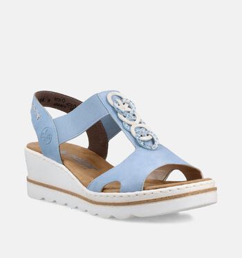 Rieker Sandalen Beige/Blauw