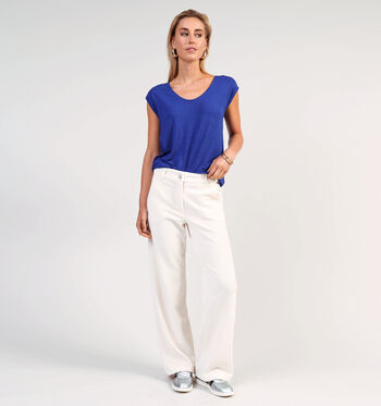 Pantalon beige L32 Vila Pantalons Beige