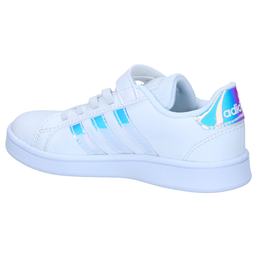 adidas Grand Court C Witte Sneakers voor meisjes (314611) - geschikt voor steunzolen