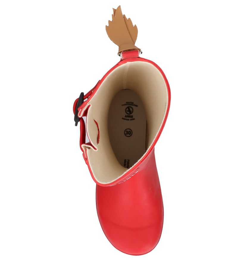 Rode Regenlaarzen Aigle Woodypop in rubber (249623)