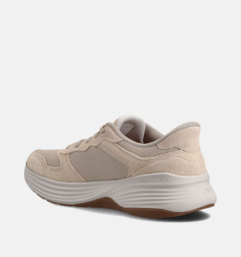 Skechers Go Walk Stability Baskets sportives en Taupe pour femmes (361032) - pour semelles orthopédiques