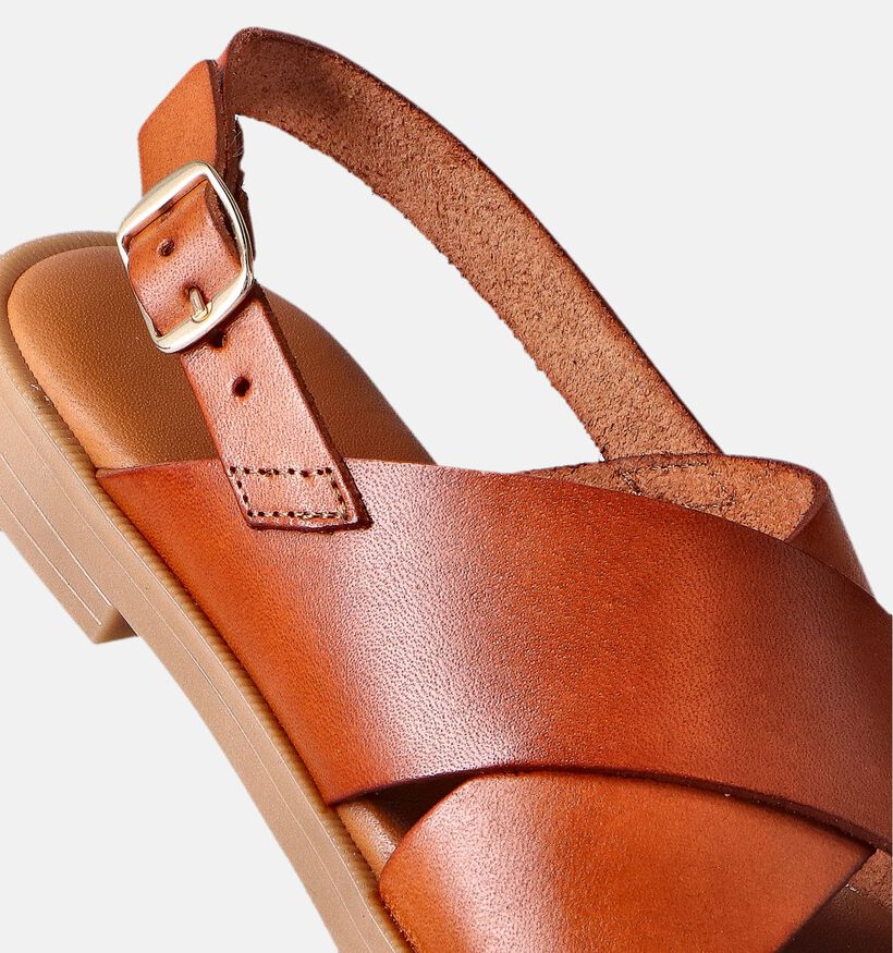 Milo & Mila Sandales en Cognac pour filles (356905)