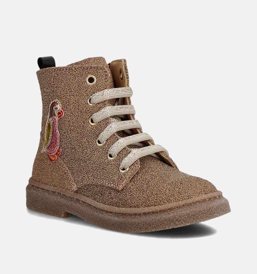 STONES and BONES Pamy Chaussures hautes en Or pour filles (362026) - pour semelles orthopédiques