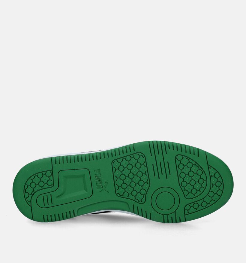 Puma Rebound v6 Zwarte Sneakers voor jongens, meisjes (342863)