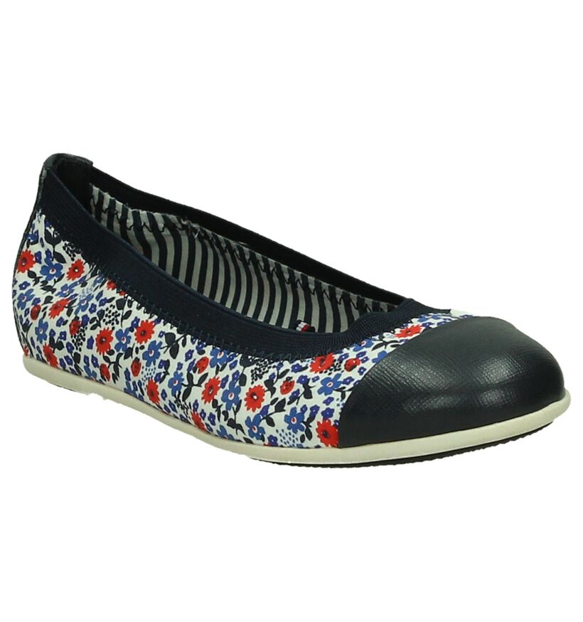 Tommy Hilfiger Ballerines en Bleu foncé en textile (191978)