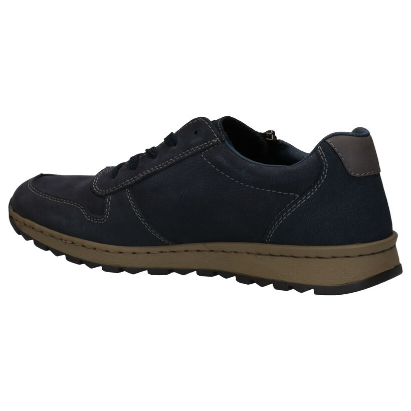 Rieker Blauwe Lage Schoenen in nubuck (281730)