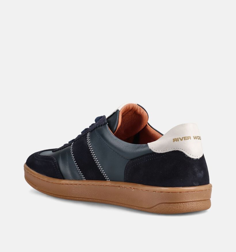 River Woods Daan Donkerblauwe Veterschoenen voor heren (373392) - geschikt voor steunzolen