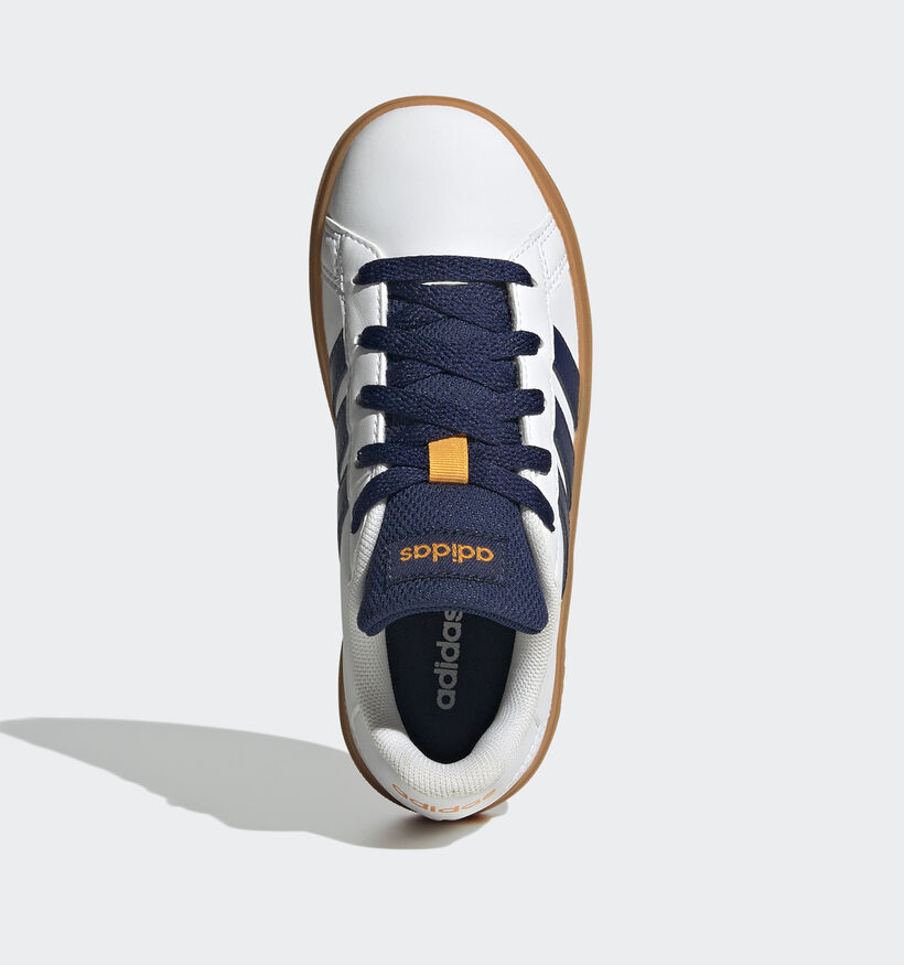 adidas Grand Court 2.0 K Baskets basses en Blanc pour filles, garçons (357093) - pour semelles orthopédiques