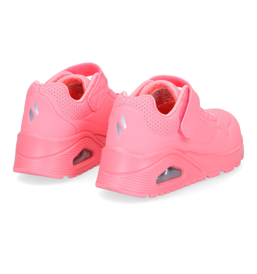 Skechers Uno Fluo Roze Sneakers voor meisjes (302736)