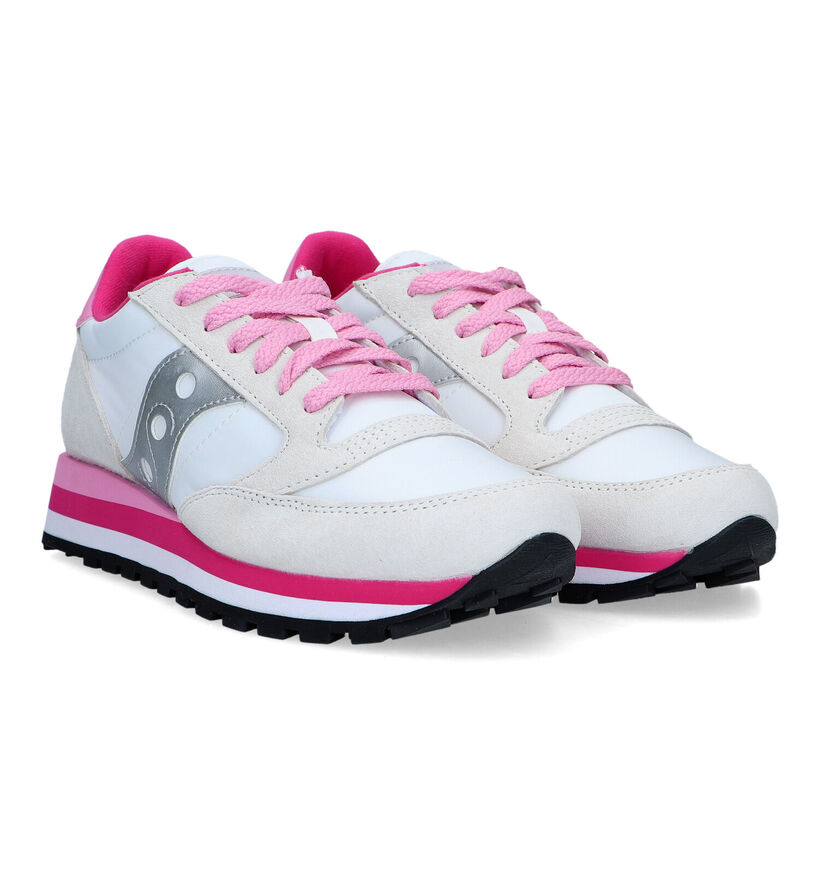 Saucony Jazz Triple Baskets en Blanc pour femmes (320811) - pour semelles orthopédiques