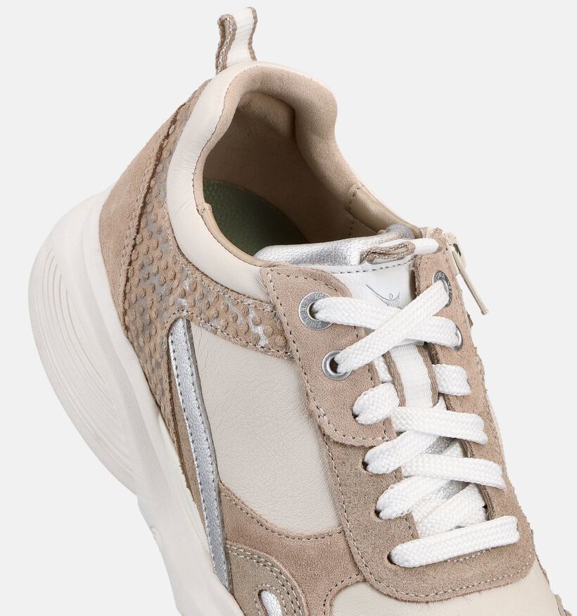 Xsensible Stretchwalker Beige Sneakers voor dames (373015) - geschikt voor steunzolen
