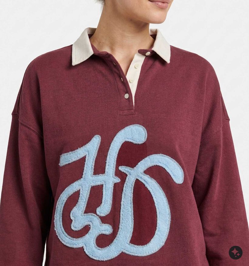 The Shirt Project Sweatshirt en Bordeaux pour femmes (381895)