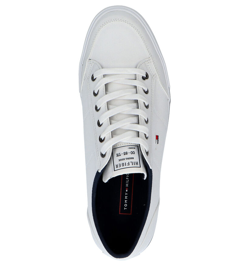 Tommy Hilfiger Core Corporate Chaussures à lacets en Blanc en textile (285383)