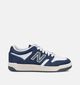 New Balance 480 Baskets en Bleu fonc&eacute;/Blanc pour gar&ccedil;ons (366226) - pour semelles orthop&eacute;diques