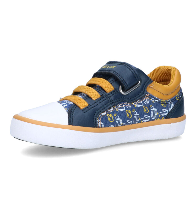 Geox Gisli Blauwe Sneakers voor jongens (320618) - geschikt voor steunzolen