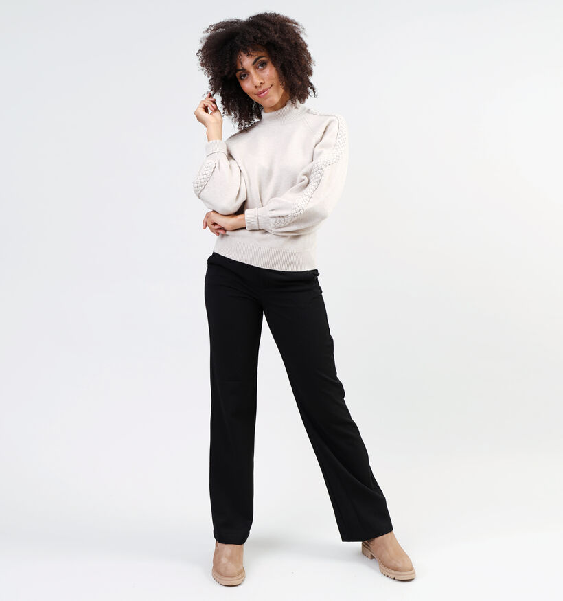 Minus Vera Beige Gebreide trui voor dames (348240)