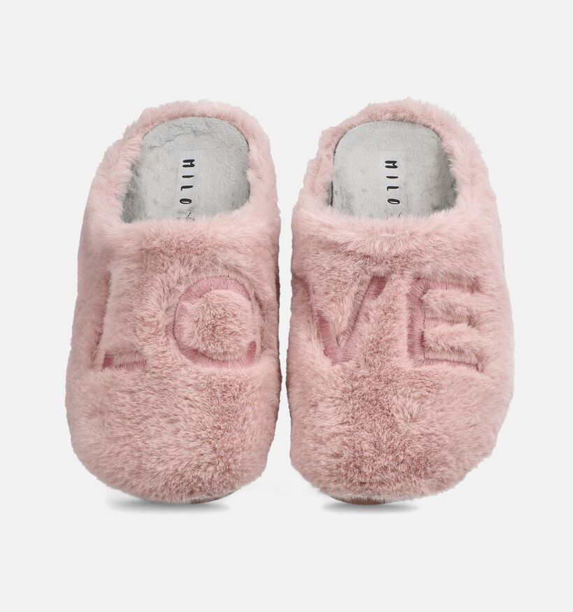 Milo & Mila Love Lichtroze Pantoffels voor meisjes (381128) - geschikt voor steunzolen