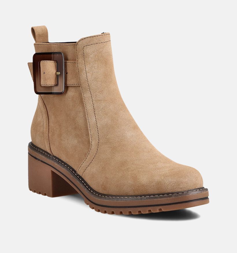 Marco Tozzi Beige Enkellaarzen voor dames (362549)