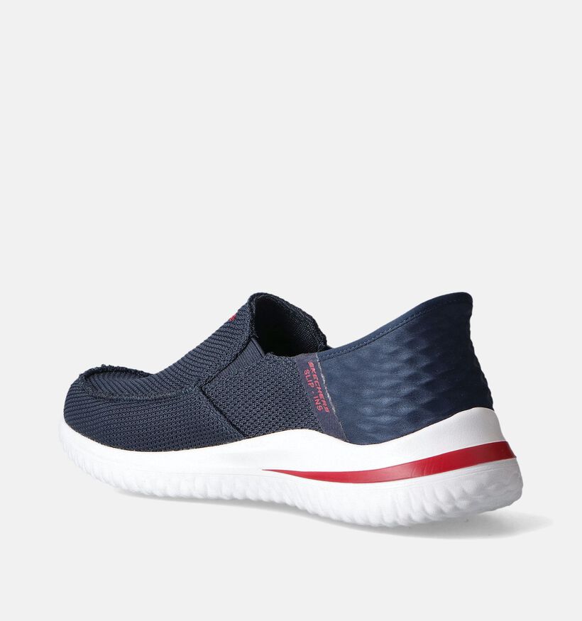 Skechers Delson 3.0 Carbrino Blauwe Slip-ins voor heren (351874)