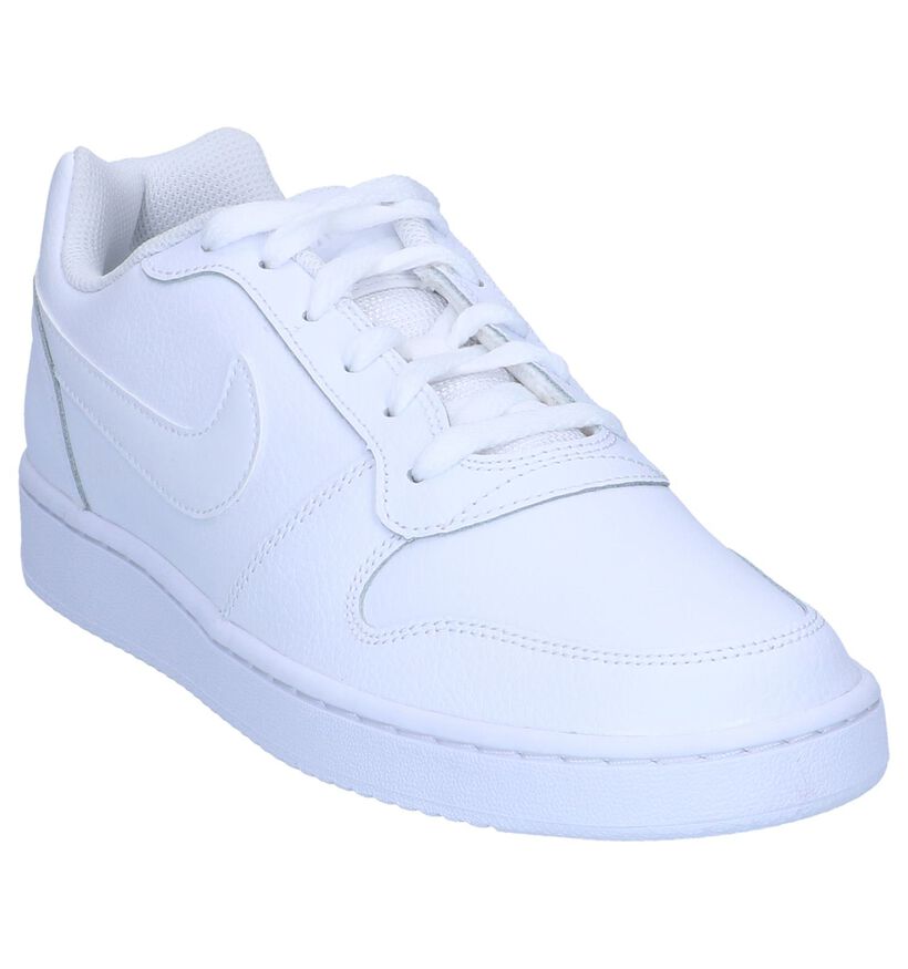 Witte Sneakers Nike Ebernon Low in kunstleer (250340)