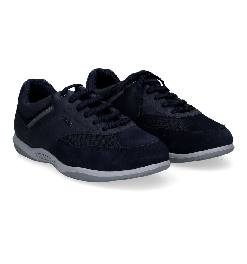 Geox Volere Chaussures à lacets en Bleu pour hommes (303431) - pour semelles orthopédiques