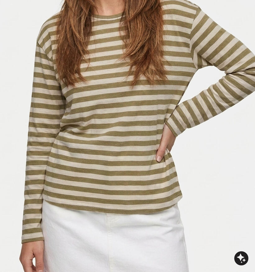 The Shirt Project Groene T-shirt met Lange Mouwen voor dames (381891)