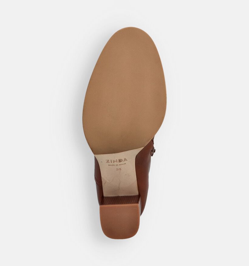 Zinda Bottines en Cognac pour femmes (364403)