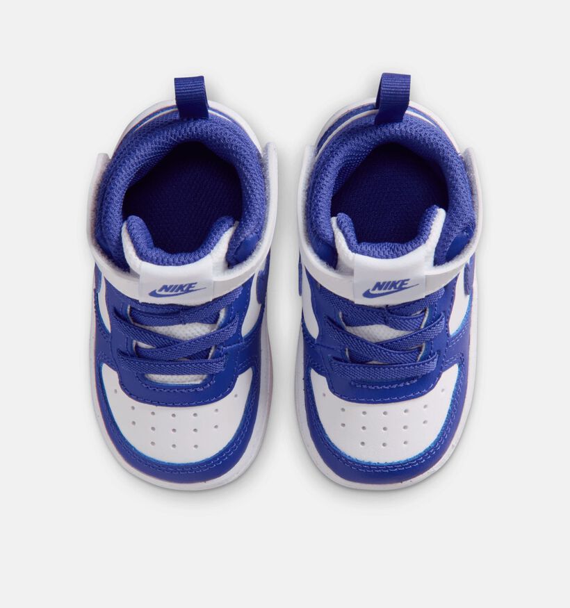 Nike Court Borough Baskets montantes en Bleu pour garçons (364599) - pour semelles orthopédiques