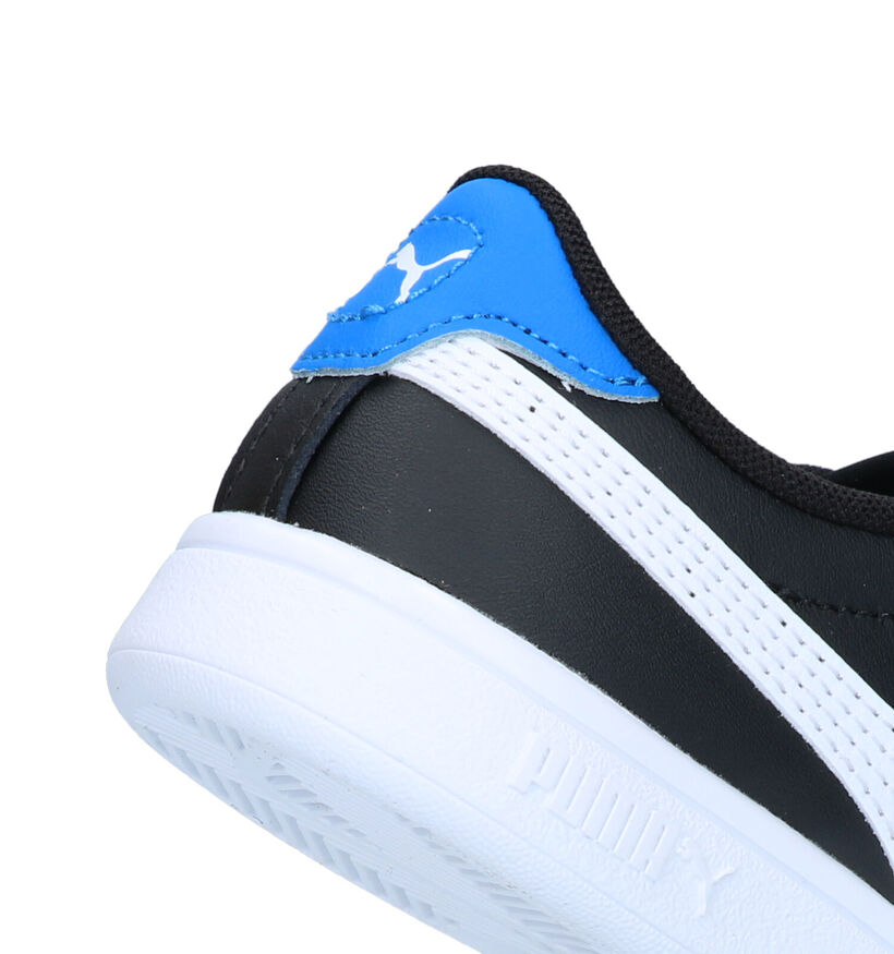 Puma Smash 3.0 Zwarte Sneakers voor jongens, meisjes (326355)