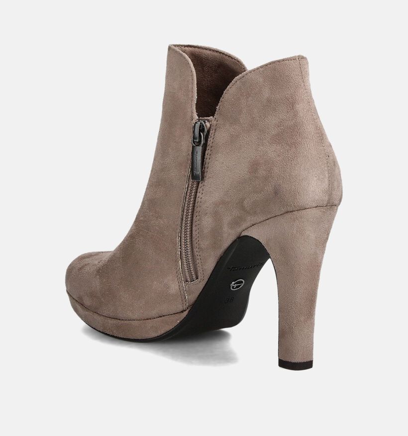 Tamaris Taupe Enkellaarzen voor dames (360658)