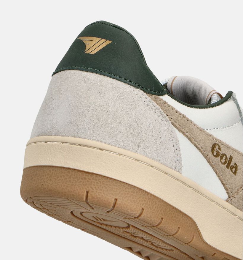 Gola Hawk Witte Sneakers voor heren (360713) - geschikt voor steunzolen