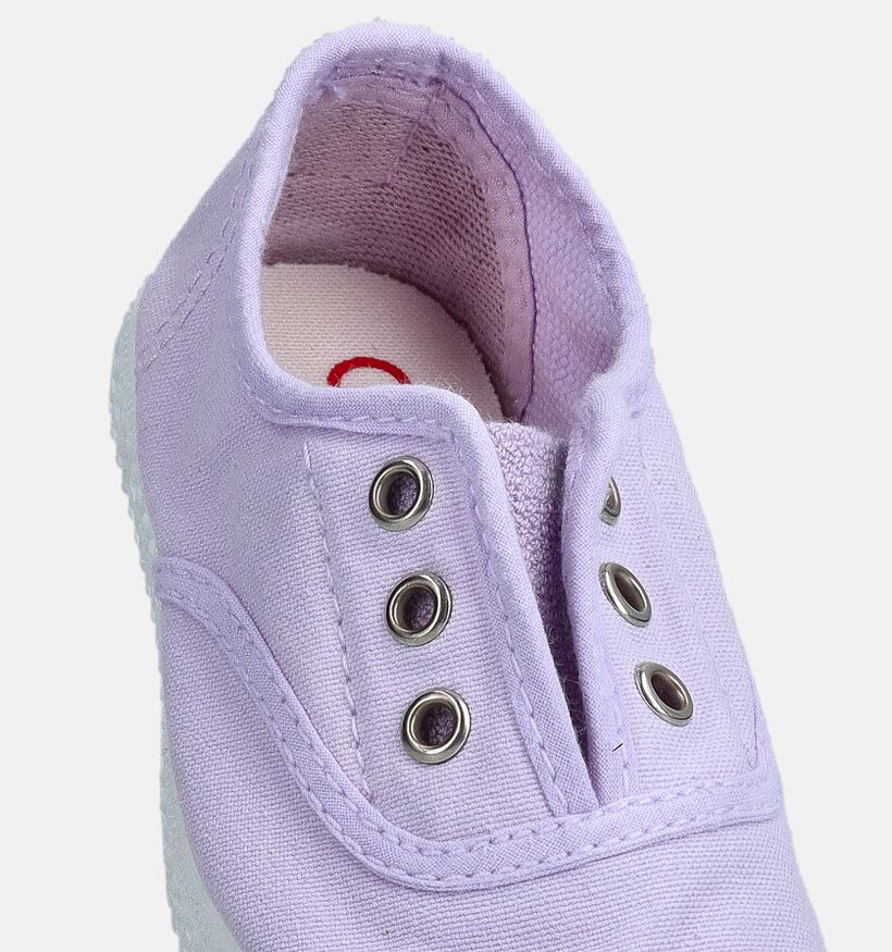 Cienta Baskets pour b&eacute;b&eacute; en Violet pour filles (355413) - pour semelles orthop&eacute;diques