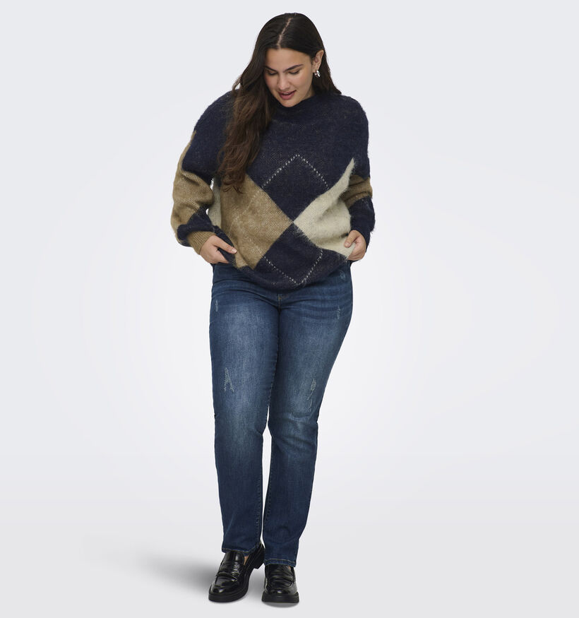 Only Carmakoma Carnoeme Donkerblauwe Trui Only Carmakoma Carnoeme Donkerblauwe Trui voor dames (371838)