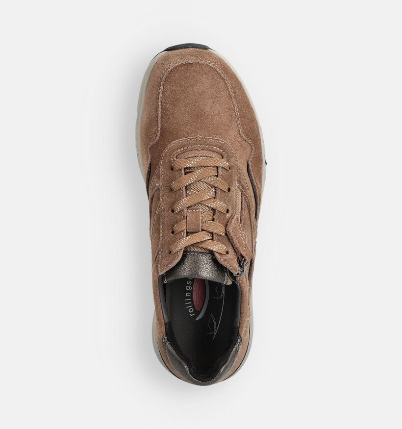 Gabor Rollingsoft Cognac Veterschoenen voor dames (360322) - geschikt voor steunzolen