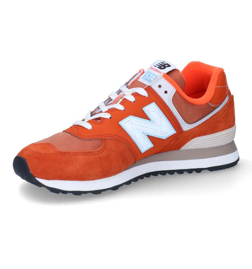 New Balance ML574 Oranje Sneakers voor heren (301743) - geschikt voor steunzolen