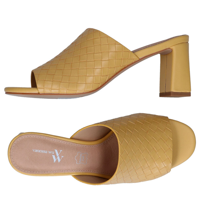Vanessa Wu Nu-pieds à talons en Orange pour femmes (301410)