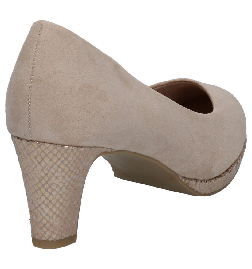 Marco Tozzi Escarpins classique en Beige clair en textile (270651)