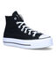 Chuck Taylor All Star Platform Zwarte Sneakers in stof (317452)