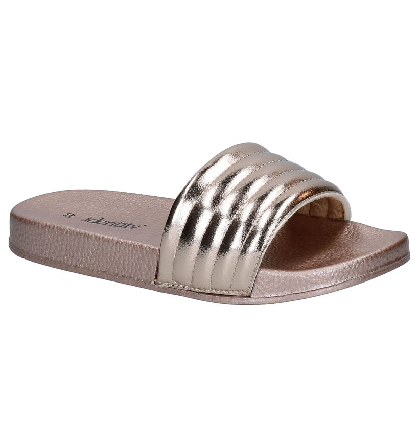 Identity Bronzen Badslippers in kunstleer (289895)