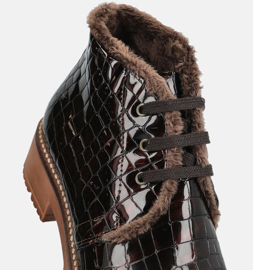 Pitillos Bruine Boots met Veter voor dames (379728) - geschikt voor steunzolen