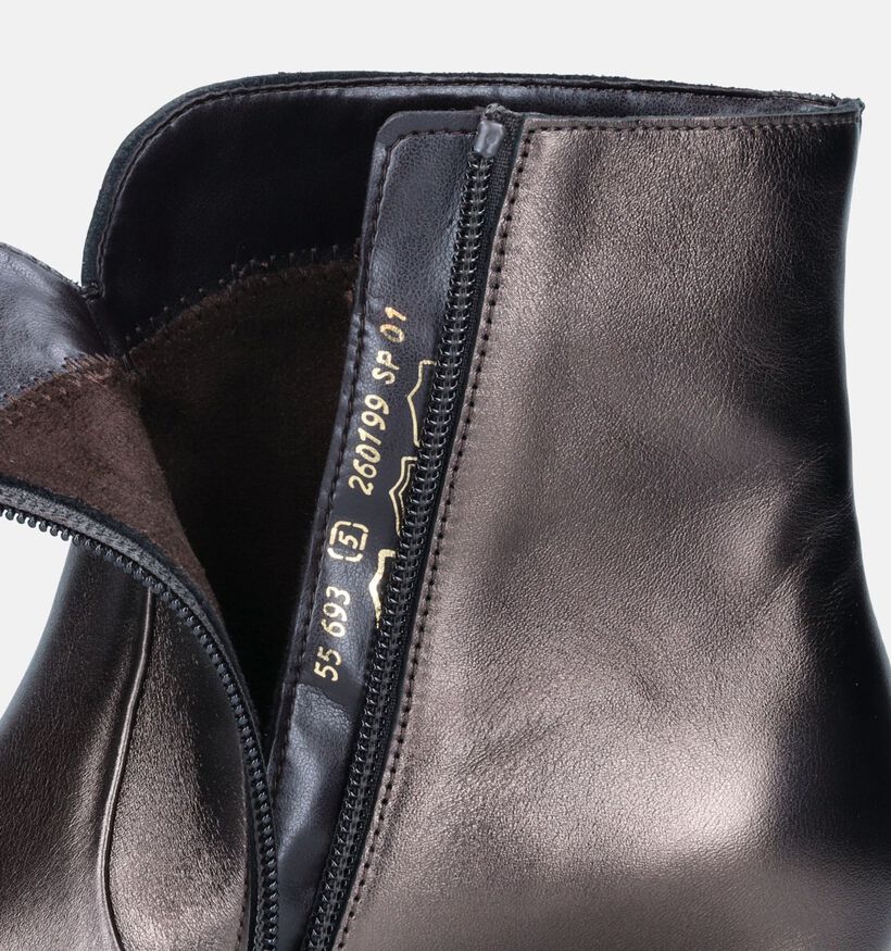 Gabor Best Fitting Bronzen Enkellaarsjes met hak voor dames (347091)