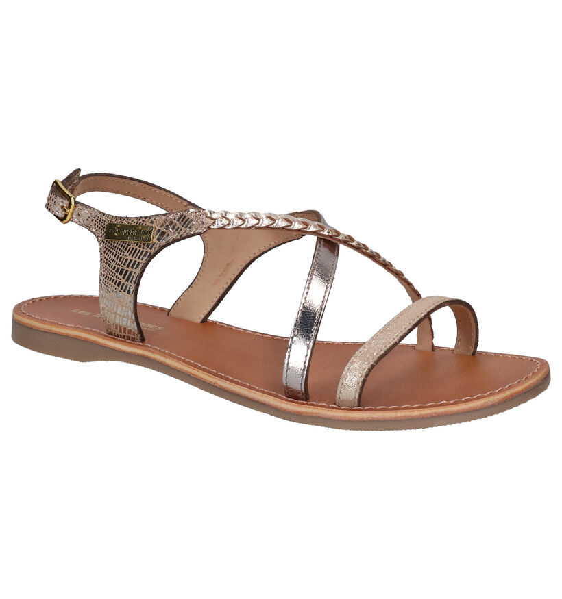 Les Tropeziennes Hanano Bronzen Sandalen in leer (274934)