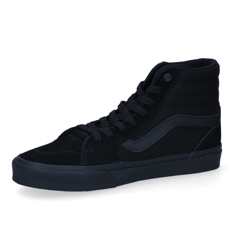 Vans Filmore Hi Baskets de skate en Noir pour hommes (328235)