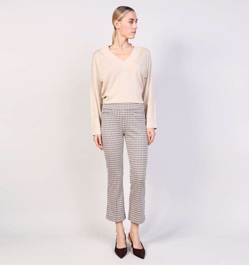 comma Donkerbeige Geklede Broek comma Donkerbeige Geklede Broek voor dames (364798)